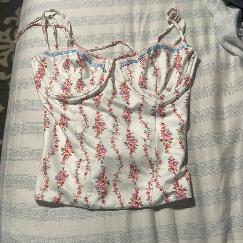 Edikted Flower Corset Top